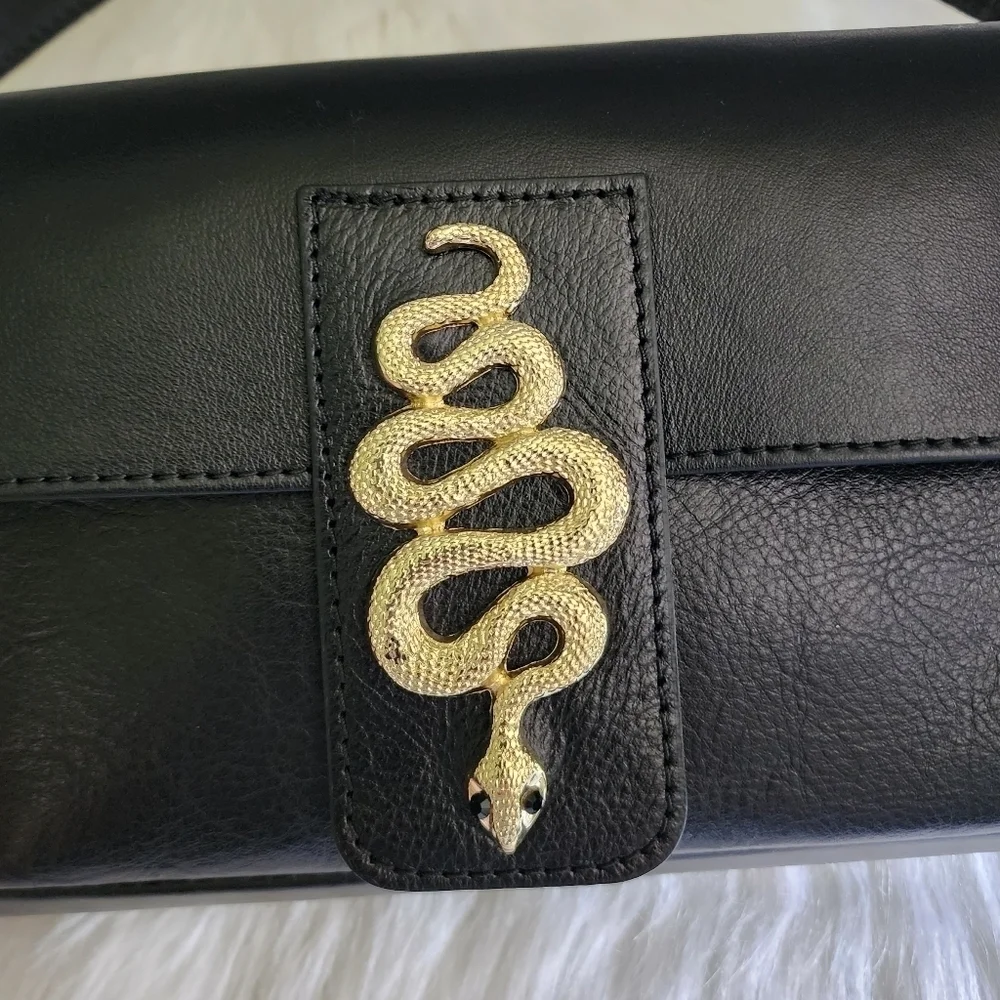 *NWT* House of Harlow 1960 Leather Gold Snake Purse - Picture 3 of 8